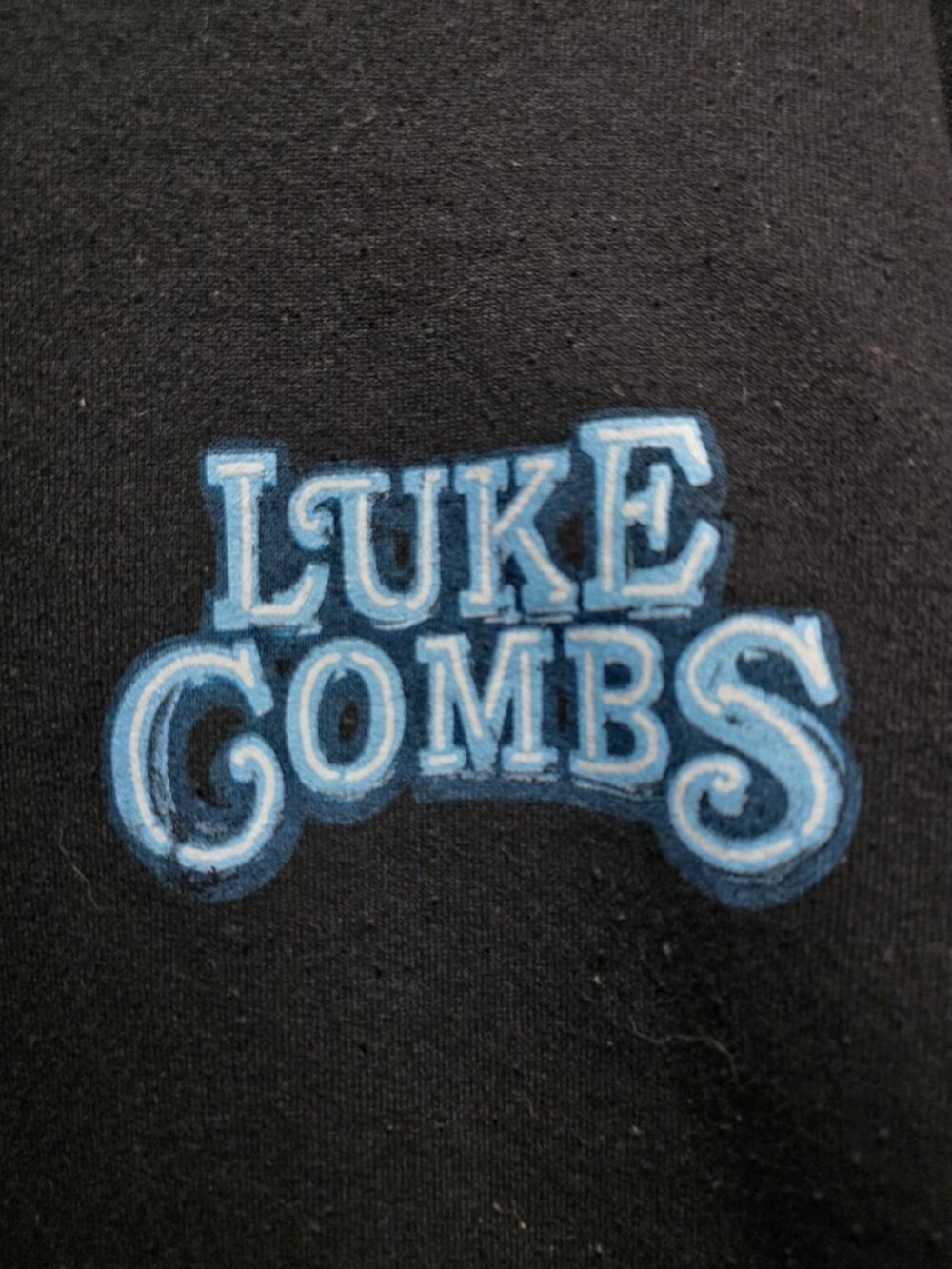 luke combs tour hoodie Size XL Unisex Adult Black Jacket - Picture 4 of 5